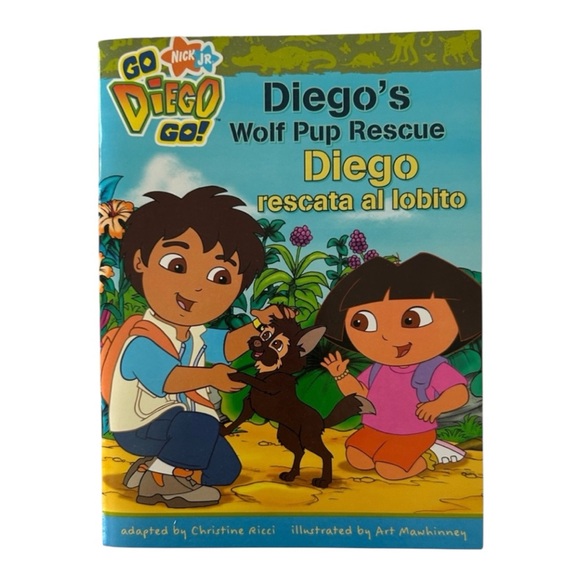 Nick Jr’s Go Diego Go! Diego’s Wolf Pup Rescue Book (2006) by Christine Ricci - Picture 1 of 11